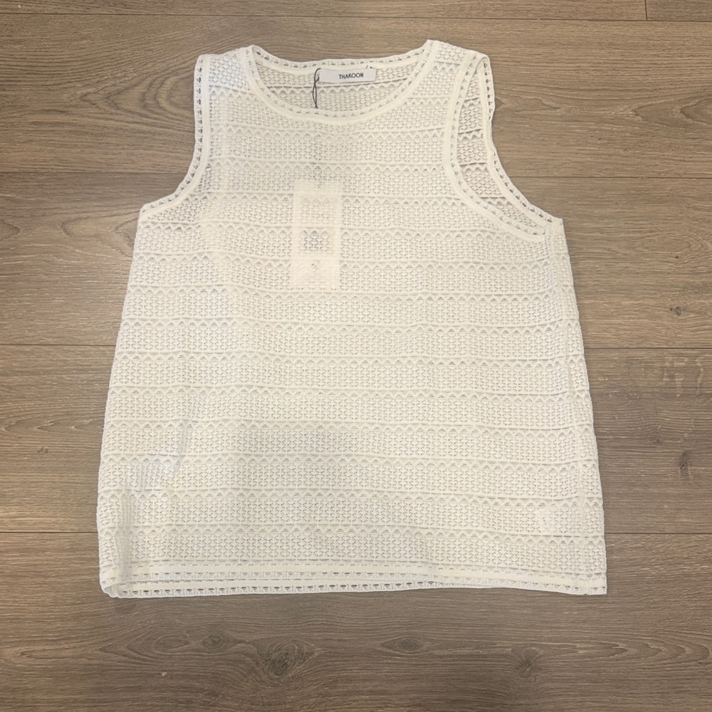 Thakoon White Lace Tank Top